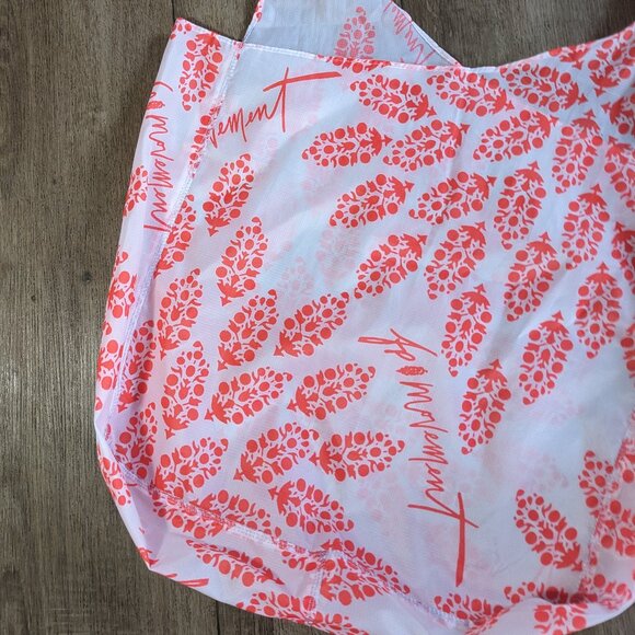 Free People Movement Tote Lightweight Orange Crossbody Reusable Shopping Bag - Picture 3 of 6